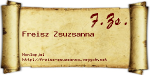 Freisz Zsuzsanna névjegykártya